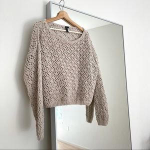 Moon & Madison Women’s Tan Chenille Sweater